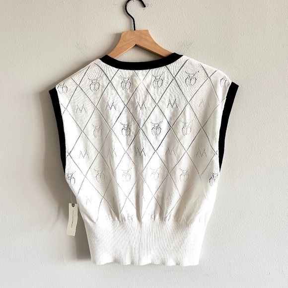 Anthropologie Maeve Violette Icon Logo Vest  Small NWT - Picture 5 of 15